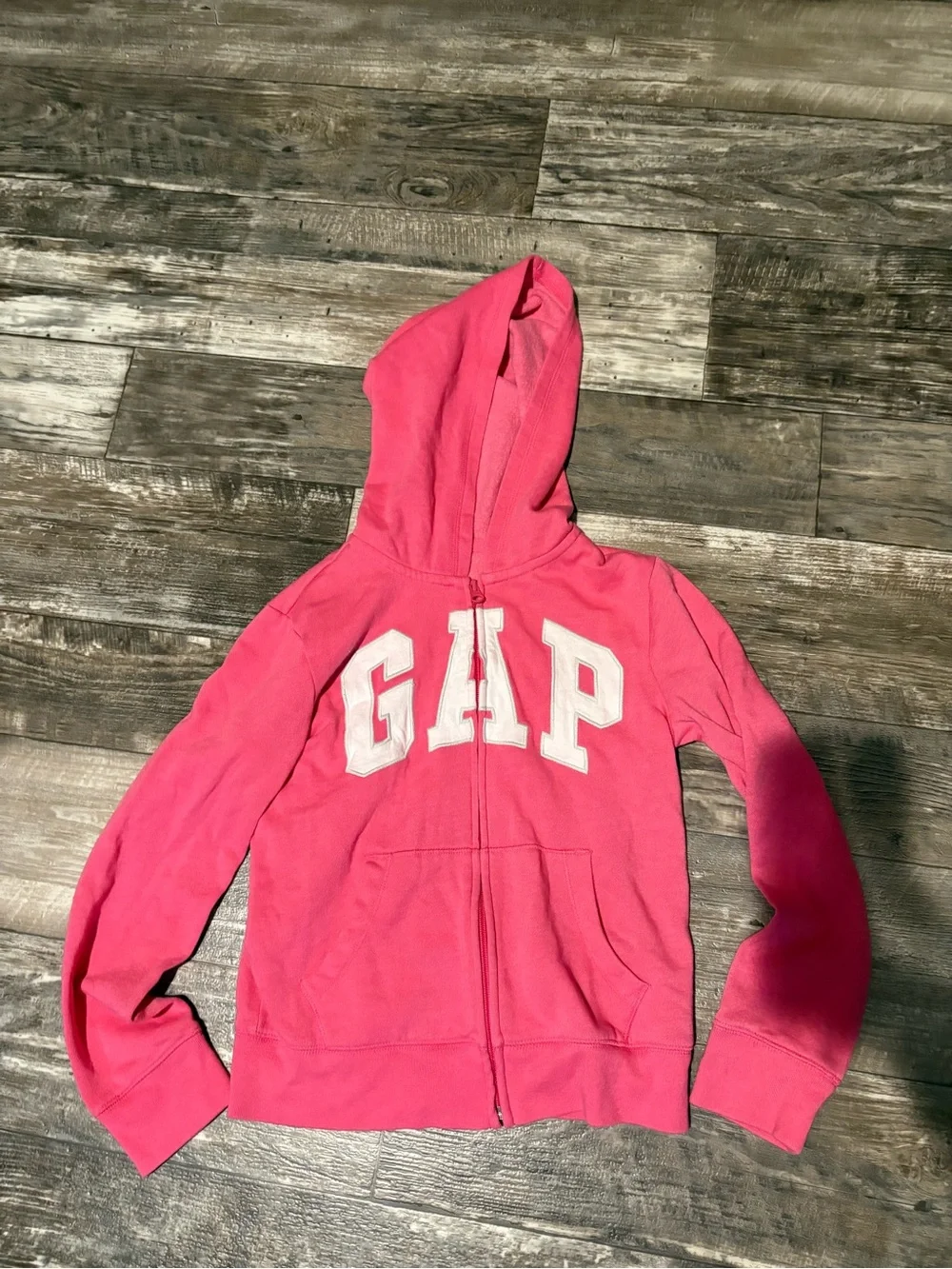 GAP Kids Pink Logo Zip-Up Hoodie Size XL 12